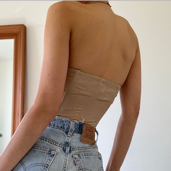 Stunning BLACK Corset Bustier Top Vintage - Picture 4 of 4